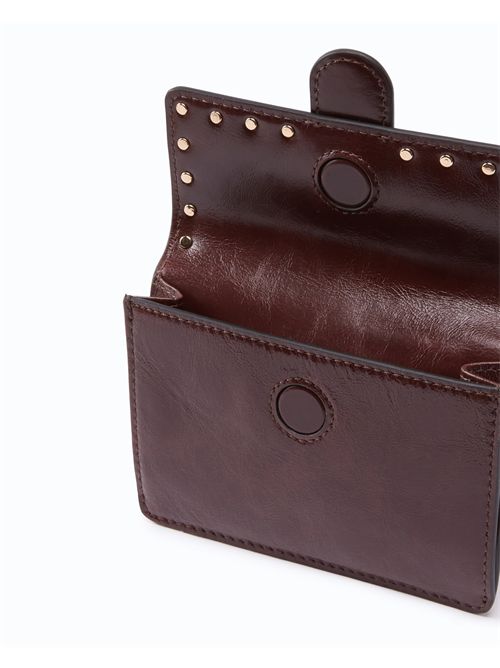 Portacarte Love Pocket in pelle con tracolla a catena PINKO | 107637A3LP/W34Y